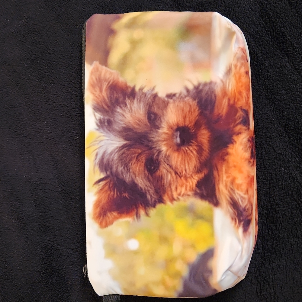 NEW- Cosmetic Bag, Storage Bag- Dog, Yorkie